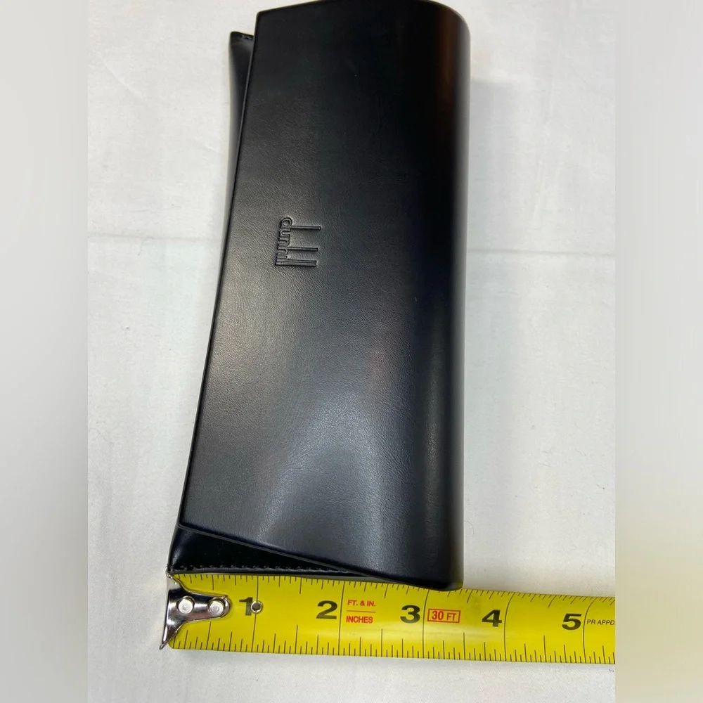 Dunhill Black Leather Eye Glass Case excellent‎ Condition